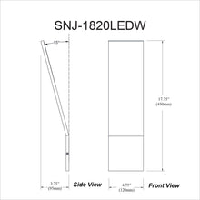 Load image into Gallery viewer, 20W Wall Sconce, PC, FR Diffuser
