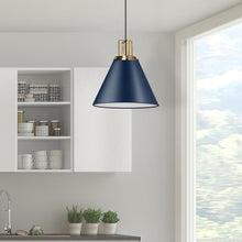 Load image into Gallery viewer, 1LT Incandescent Pendant,  CB, AGB Accent
