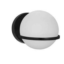 Load image into Gallery viewer, 1LT Wall Sconce, MB Finish with White GL
