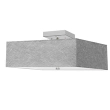 Load image into Gallery viewer, 3LT Incandescent Semi-Flush PC, Grey Shade

