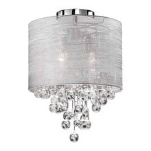 Load image into Gallery viewer, 2LT Incan Crystal Flush-Mount P Chrome Silver
