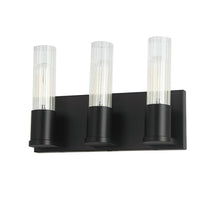 Load image into Gallery viewer, 3LT Incandescent Vanity,  MB, CLR Fluted Glass
