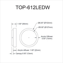 Load image into Gallery viewer, 12W Wall Sconce,  AGB, FR Acrylic Diffuser

