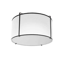 Load image into Gallery viewer, 2LT Drum Flush Mount Black White Shade,790 Diff
