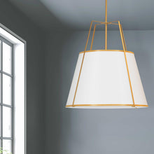 Load image into Gallery viewer, 4LT Trapezoid Pendant WH Shade, 790 Diff
