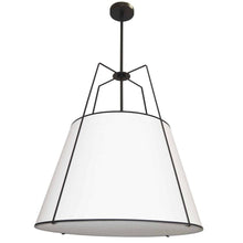 Load image into Gallery viewer, 3LT Trapezoid Pendant BK/WH Shade,790Diff
