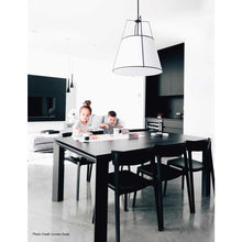 Load image into Gallery viewer, 3LT Trapezoid Pendant BK/WH Shade,790Diff
