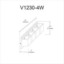 Load image into Gallery viewer, 4LT Halogen Vanity, MB, WH Glass
