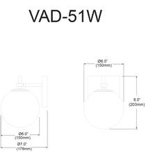 Load image into Gallery viewer, 1LT Halogen Wall Sconce, MB
