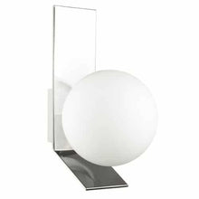 Load image into Gallery viewer, 1LT Halogen Wall Sconce, PC, Opal White Glass
