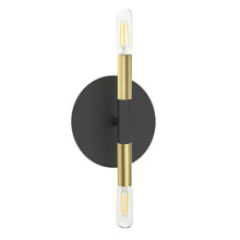 Load image into Gallery viewer, 2LT Incandescent Wall Sconce, MB &amp; AGB
