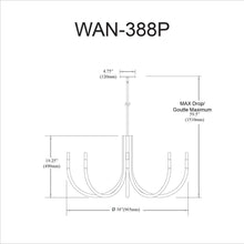 Load image into Gallery viewer, 8LT Incandescent Chandelier, MB
