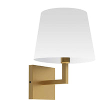 Load image into Gallery viewer, 1LT Incandescent Wall Sconce,  AGB, White Shade
