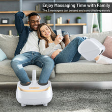 Load image into Gallery viewer, 2-in-1 Foot and Calf Massager with Heat Function-White
