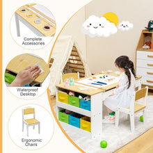 Load image into Gallery viewer, Children Art Activity Table and Drawing Table-Natural

