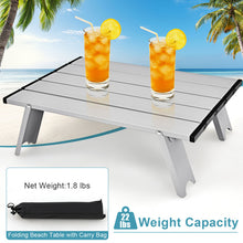 Load image into Gallery viewer, 2 Pack 5-Position Outdoor Folding Backpack Beach Table Chair Reclining Chair Set-Blue
