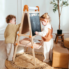 Load image into Gallery viewer, Tiny Land® Caramel Magnitales Easel for Kids
