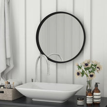Load image into Gallery viewer, Jennifer 30" Round Black Metal Deep Framed Wall Mirror - Large Accent Mirror
