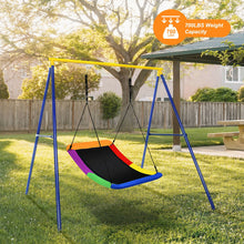 Load image into Gallery viewer, 700lb Giant 60 Inch Skycurve Platform Tree Swing for Kids and Adults-Multicolor
