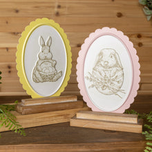 Load image into Gallery viewer, Bunny Embossed Tabletop Decor (Set of 2)

