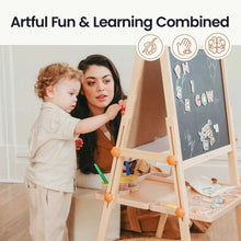 Load image into Gallery viewer, Tiny Land® Caramel Magnitales Easel for Kids
