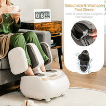 Load image into Gallery viewer, 2-in-1 Foot and Calf Massager with Heat Function-White
