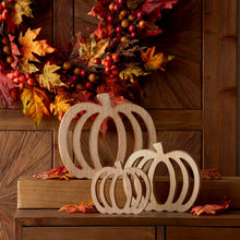 Load image into Gallery viewer, Wood Pumpkin Cut-Out (Set of 6)
