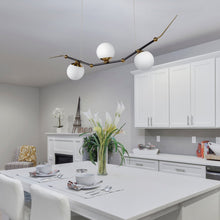 Load image into Gallery viewer, Height Adjustable Pendant Light Integrated LED Linear Chandelier
