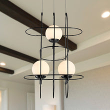 Load image into Gallery viewer, Integrated LED Height Adjustable Chandelier Wire Frame Pendant Light
