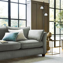 Load image into Gallery viewer, Height Integrated LED Floor Lamp with Glass Shades in Black and Dimmer Switch
