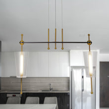 Load image into Gallery viewer, Integrated LED Pendant Light Height Adjustable Linear Chandelier
