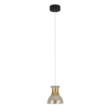 Load image into Gallery viewer, 100-277V Up-Down 1-Light Integrated LED Black Height Adjustable Pendant Lighting
