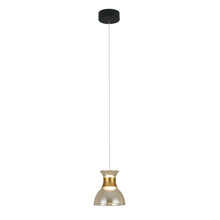 Load image into Gallery viewer, 100-277V Up-Down 1-Light Integrated LED Black Height Adjustable Pendant Lighting
