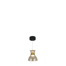 Load image into Gallery viewer, 100-277V Up-Down 1-Light Integrated LED Black Height Adjustable Pendant Lighting
