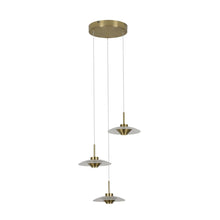 Load image into Gallery viewer, 3-Light Integrated LED Pendant Lighting Height Adjustable Chandelier
