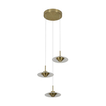 Load image into Gallery viewer, 3-Light Integrated LED Pendant Lighting Height Adjustable Chandelier
