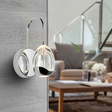 Load image into Gallery viewer, Integrated LED Wall Sconce Light with Clear Glass Shade in Polished Chrome
