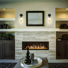 Load image into Gallery viewer, Integrated LED Wall Sconce Light with Glass Shade in Black
