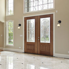 Load image into Gallery viewer, Integrated LED Wall Sconce Light with Glass Shade in Black

