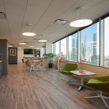 Load image into Gallery viewer, Integrated LED Pendant Light Height Adjustable Disc Chandelier in White

