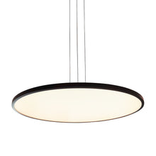 Load image into Gallery viewer, Integrated LED Pendant Light Height Adjustable Disc Chandelier in Black
