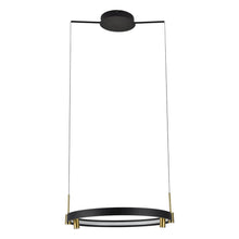 Load image into Gallery viewer, 100-277V Pendant Light Height Adjustable Integrated LED Black Chandelier
