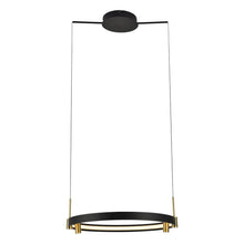 Load image into Gallery viewer, 100-277V Pendant Light Height Adjustable Integrated LED Black Chandelier
