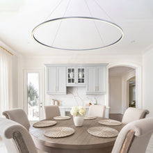 Load image into Gallery viewer, Integrated LED Chandelier Height Adjustable Circular Pendant
