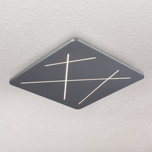 Load image into Gallery viewer, Integrated LED Ceiling Light Square Flush Mount in Silver
