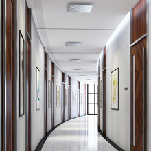 Load image into Gallery viewer, Integrated LED Ceiling Light Square Flush Mount in Silver
