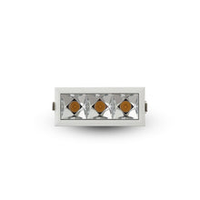 Load image into Gallery viewer, 3 Lights LED Fixed Recessed Downlight w/Trim, Stock Item Beam Angle 34, White

