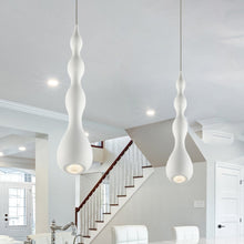 Load image into Gallery viewer, Integrated LED Height Adjustable Pendant Light in White
