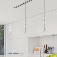 Load image into Gallery viewer, Integrated LED Height Adjustable Pendant Light in White

