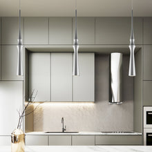 Load image into Gallery viewer, Integrated LED Height Adjustable Pendant Light in Silver
